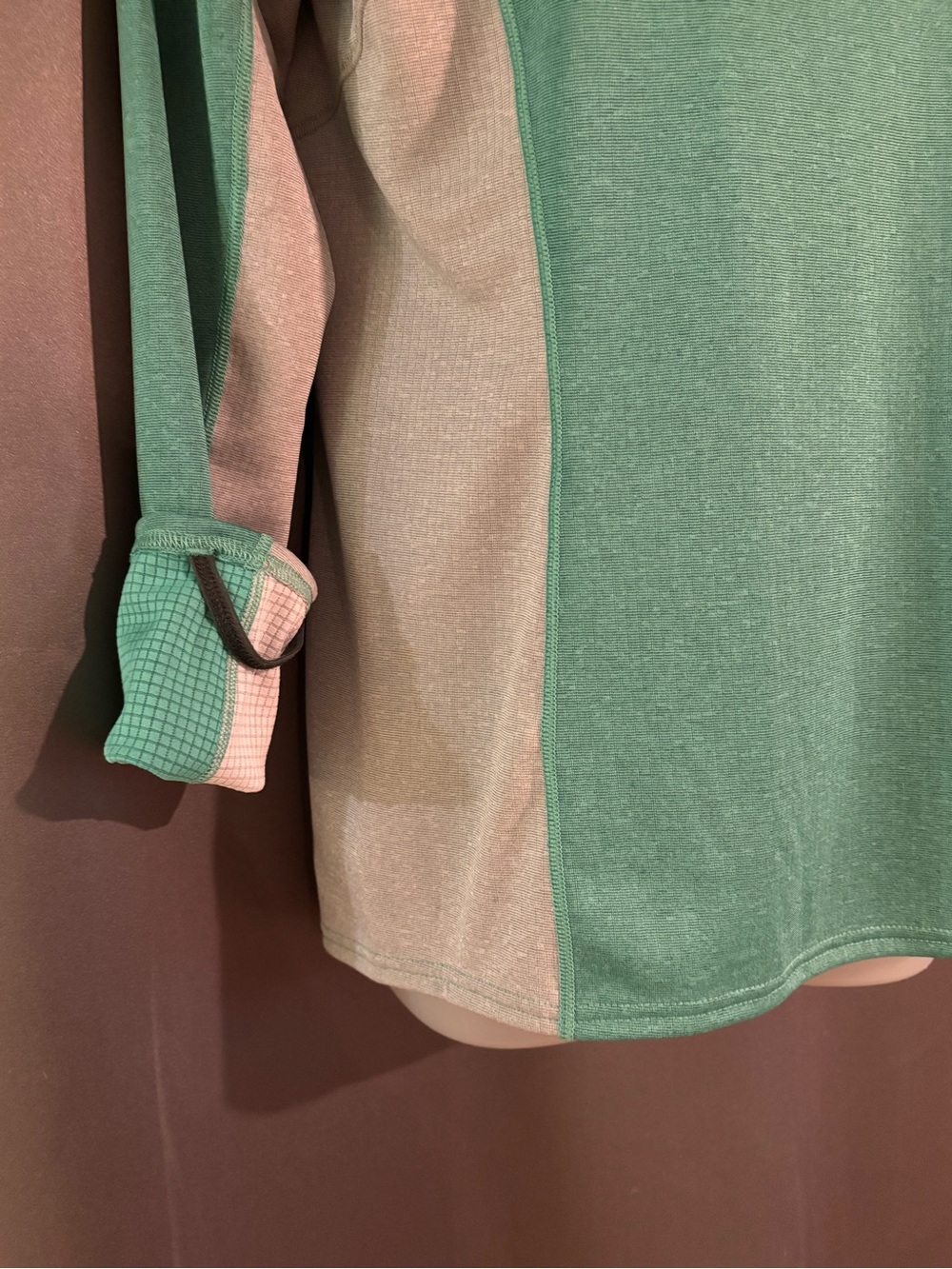 Light Green Long-Sleeve Performance Top - Picture 3 of 6